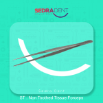 Semken Taylor Straight Serrated tissue forceps