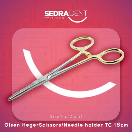 Olsen Hegar Needle holder in tungsten carbide 14cm