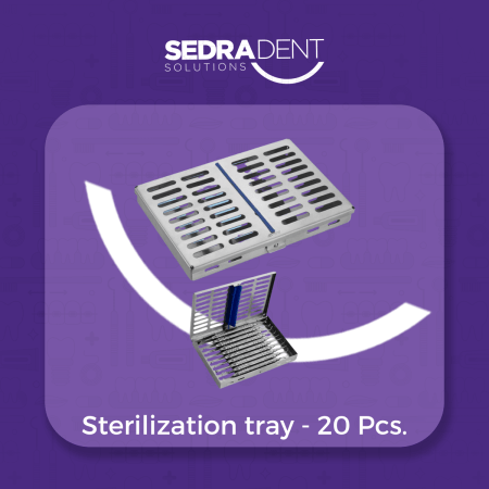 Sterilization tray 288x182x34mm 20 Pcs.