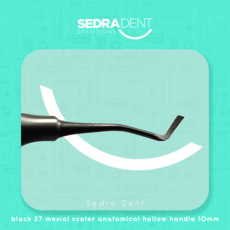 black 27 mesial scaler anatomical hollow handle 10mm