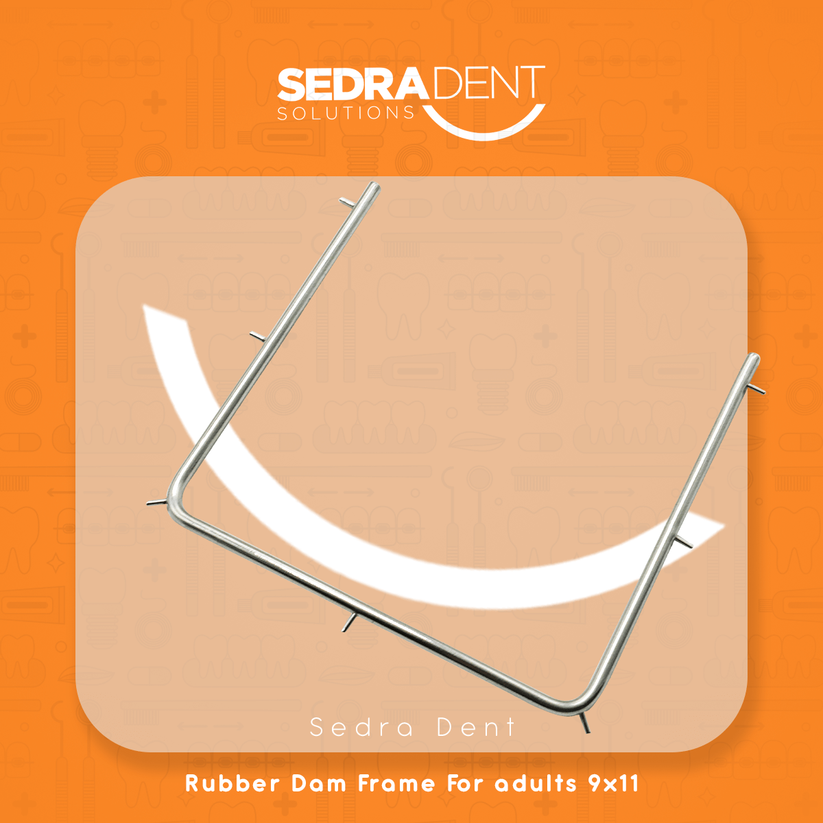 103-267 Rubber Dam Frame For adults 9x11 (1) 103 267 Rubber Dam Frame For adults 9x11 1