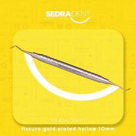 Fissura gold plated hollow 10mm